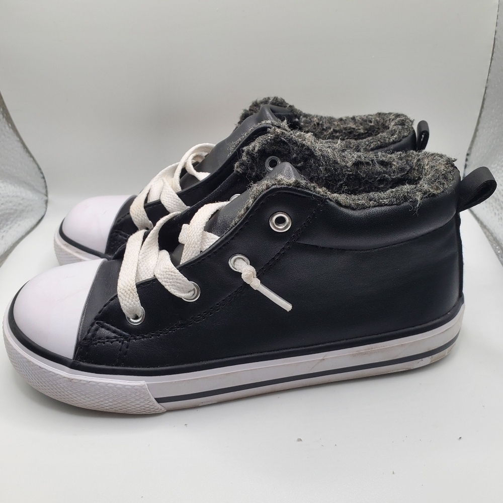 Falls Creek mid top toddler leather sneakers size 12M